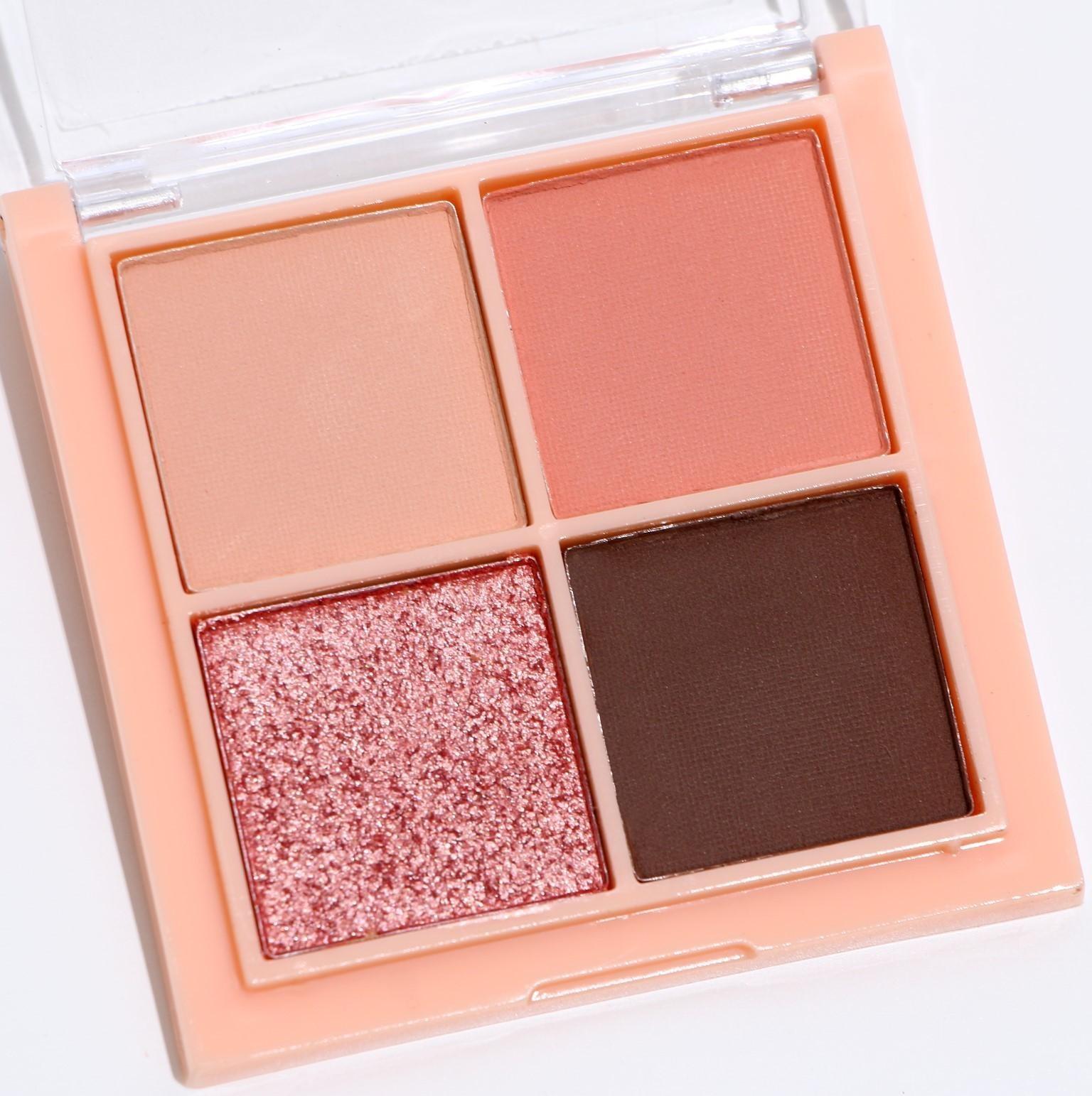 Набор теней для век с шиммером, 4 цвета