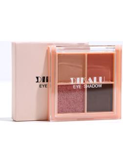 Набор теней для век с шиммером, 4 цвета