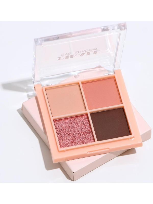 Набор теней для век с шиммером, 4 цвета