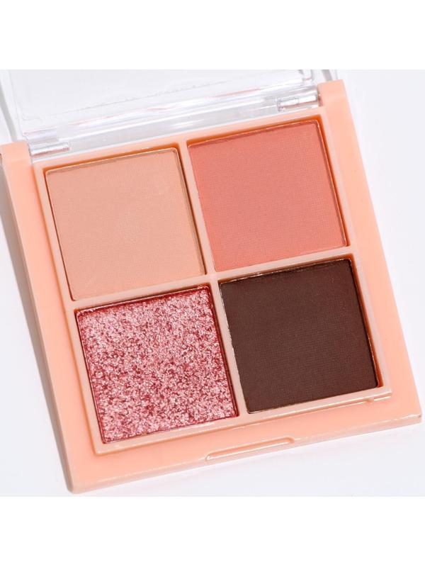 Набор теней для век с шиммером, 4 цвета