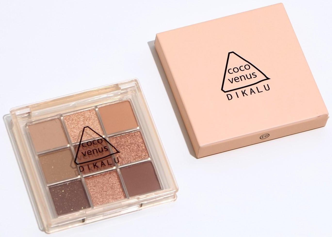 Набор теней для век c шиммером 9 цветов