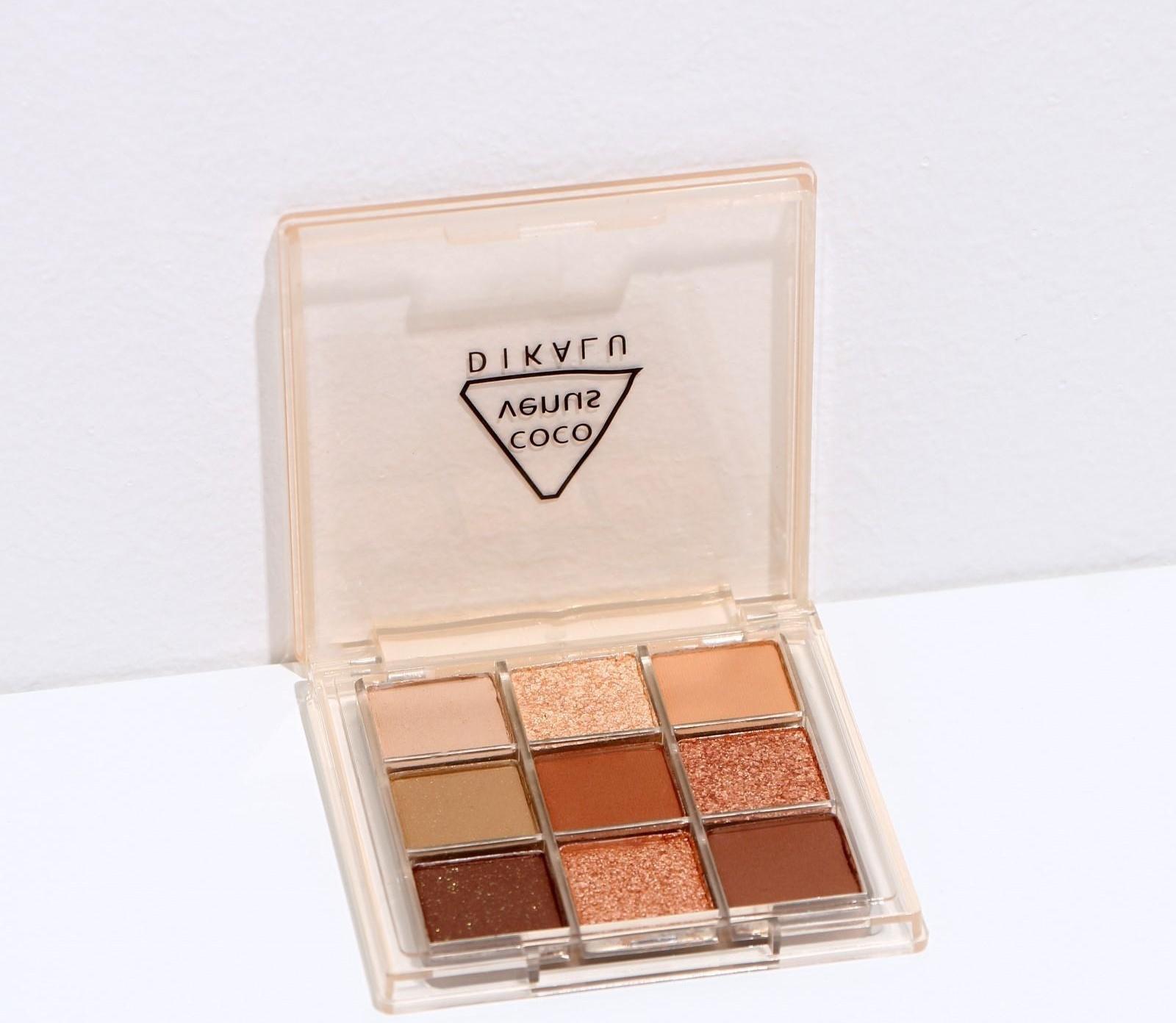 Набор теней для век c шиммером 9 цветов