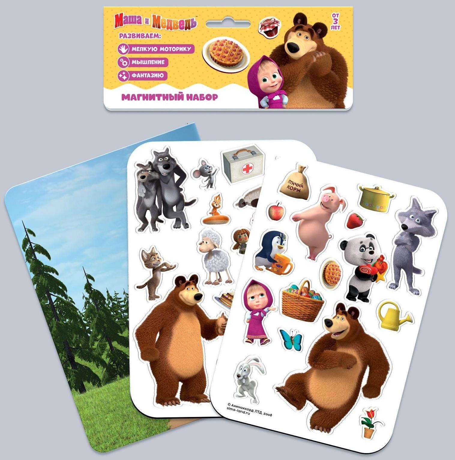 Магнитный набор «Развивающий», Маша и Медведь