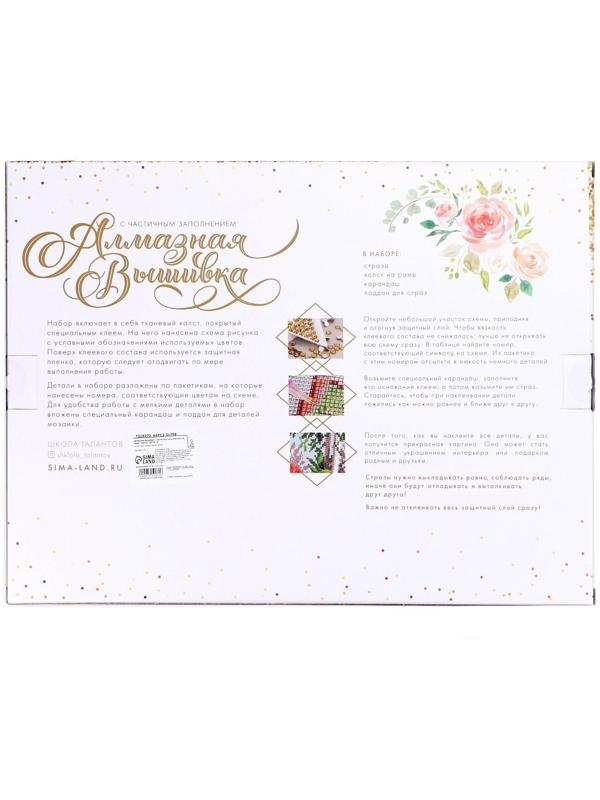 Алмазная мозаика с частичным заполнением на подрамнике «Пара на пляже» 30х40 см