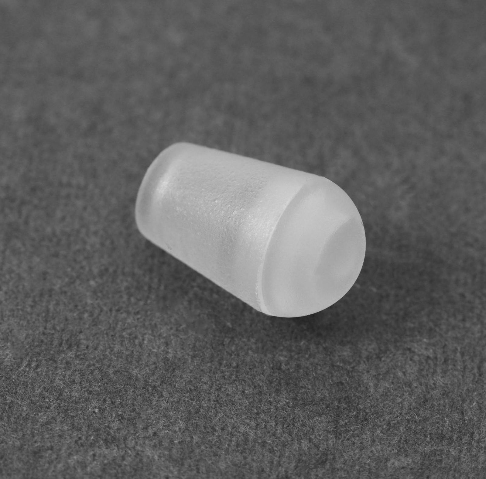 Набор наконечников для шнура, d = 5 мм, 2 × 1,2 см, 100 шт, цвет прозрачный