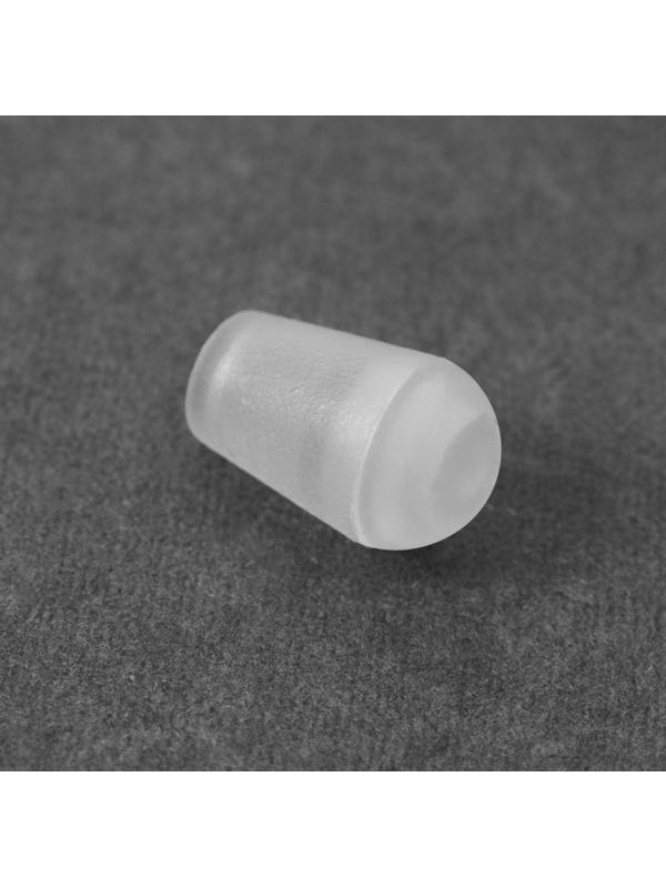 Набор наконечников для шнура, d = 5 мм, 2 × 1,2 см, 100 шт, цвет прозрачный