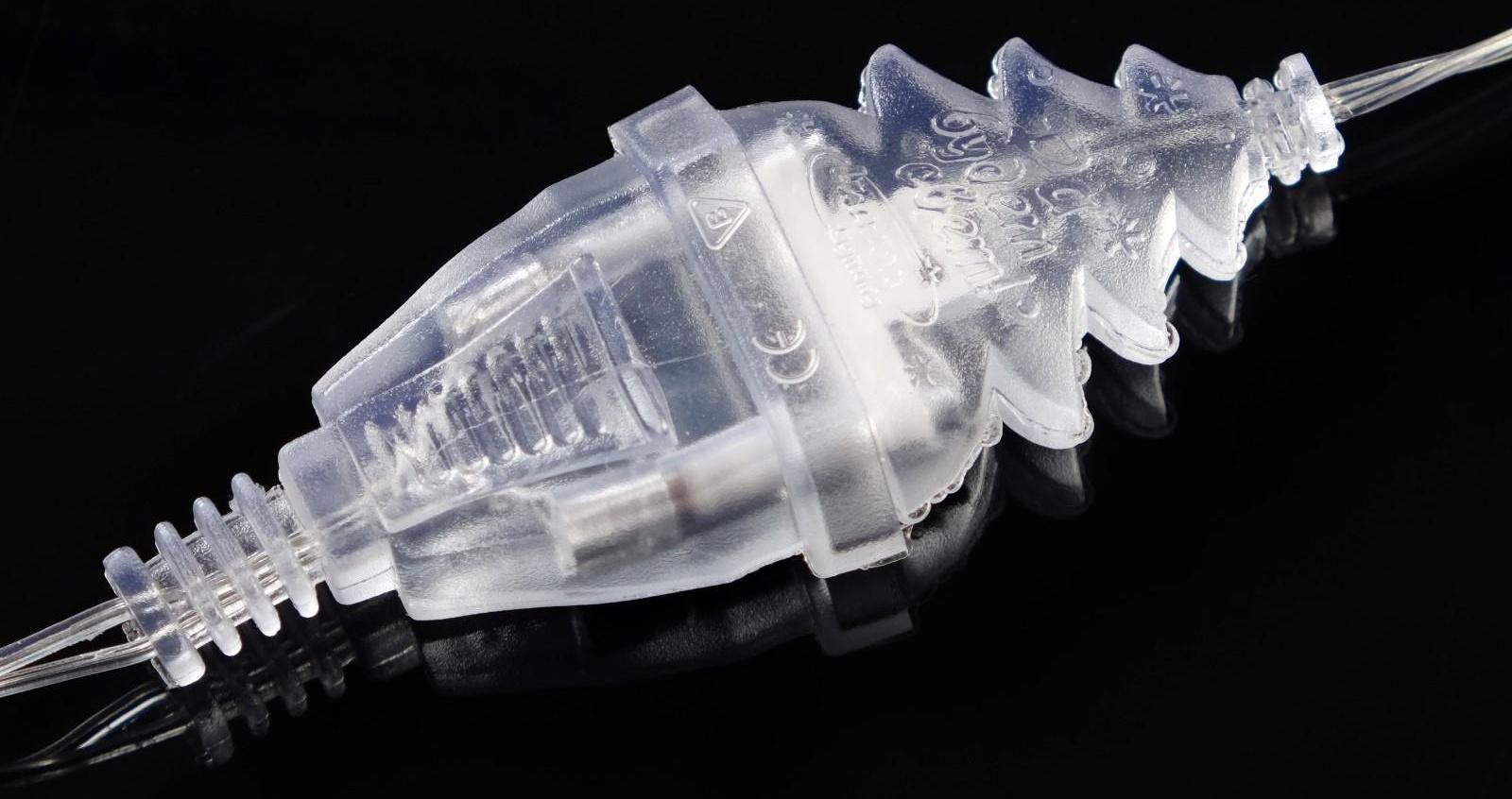 Удлинитель для комнатных гирлянд с выключателем, 3 м, прозрачная нить, УМС-вилка