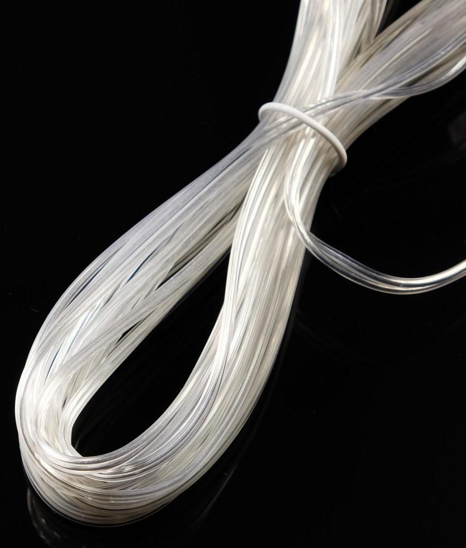 Удлинитель для комнатных гирлянд с выключателем, 5 м, прозрачная нить, УМС-вилка