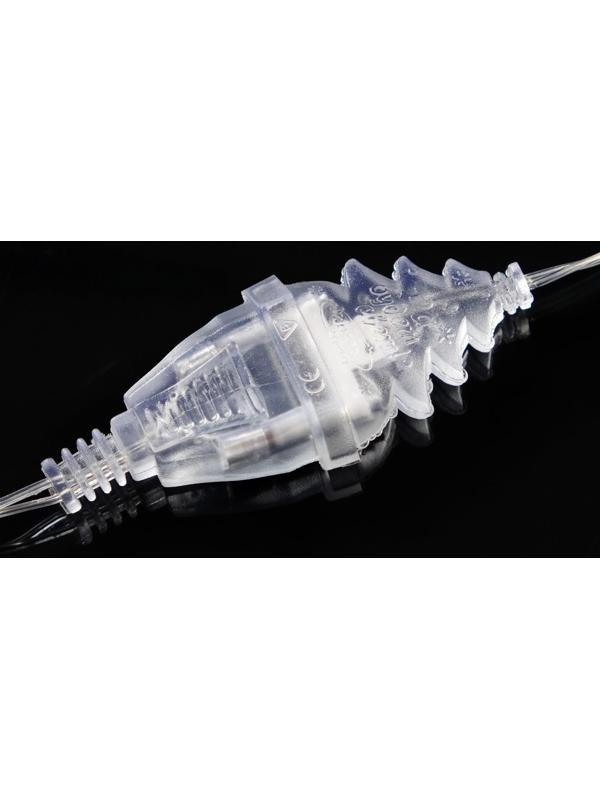 Удлинитель для комнатных гирлянд с выключателем, 5 м, прозрачная нить, УМС-вилка