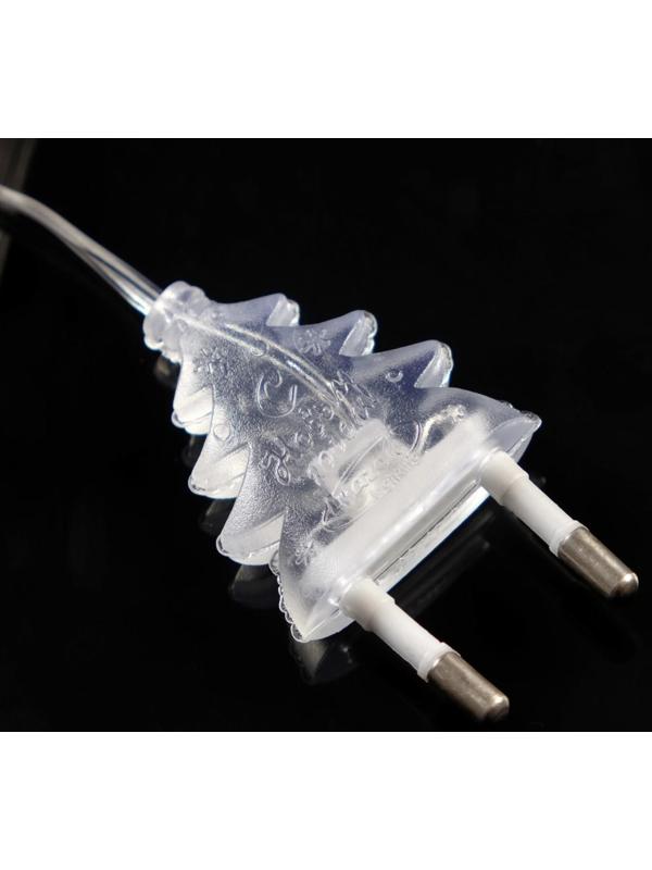 Удлинитель для комнатных гирлянд с выключателем, 5 м, прозрачная нить, УМС-вилка