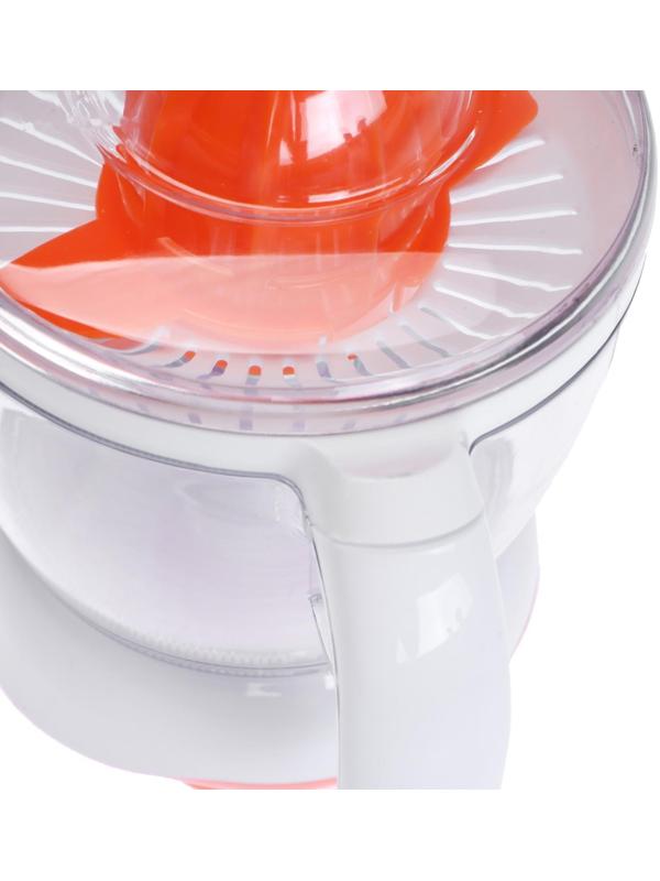 Соковыжималка Luazon LJE-001, для цитрусовых, 40 Вт, 0,7 л, бело-оранжевая