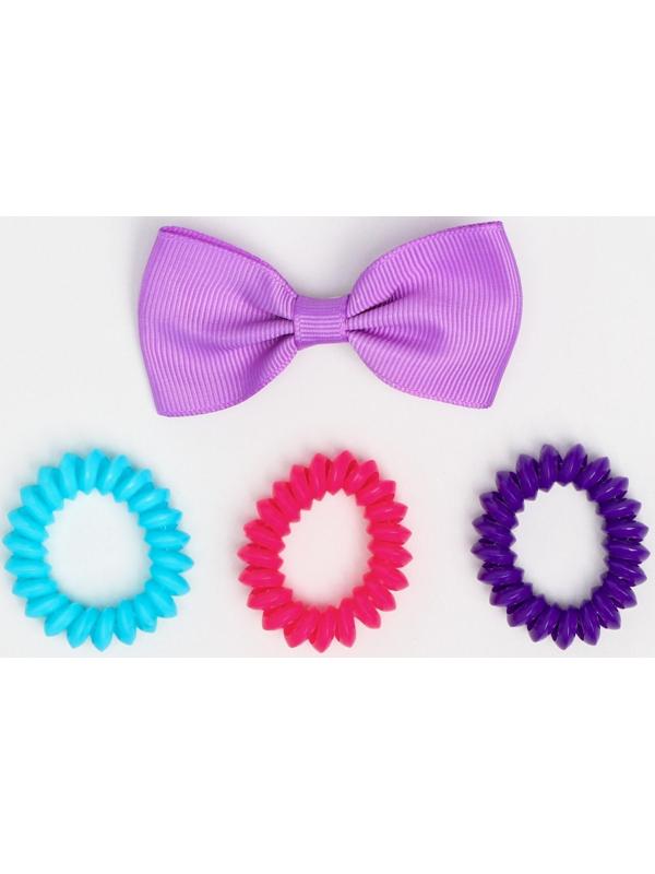 Набор для волос заколка+резинки 3 шт 