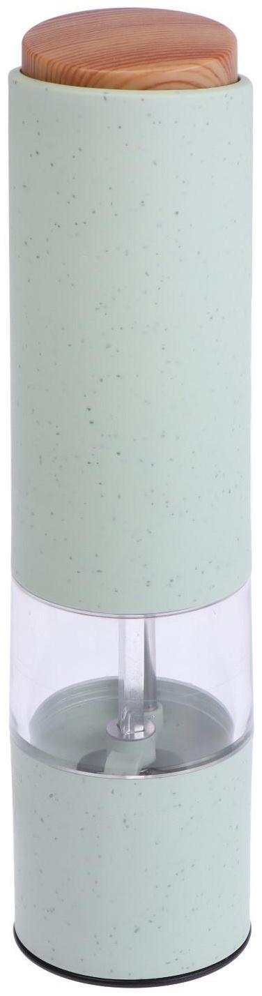 Мельница электрическая  Luazon LET- 003, пластик, от батареек, зеленая