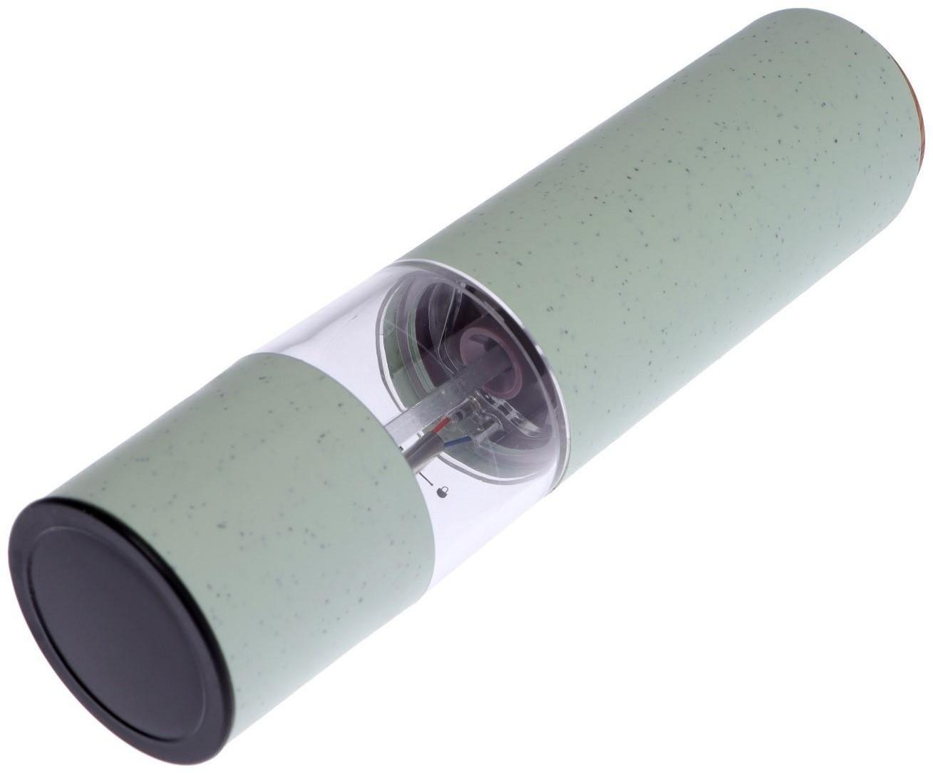 Мельница электрическая  Luazon LET- 003, пластик, от батареек, зеленая