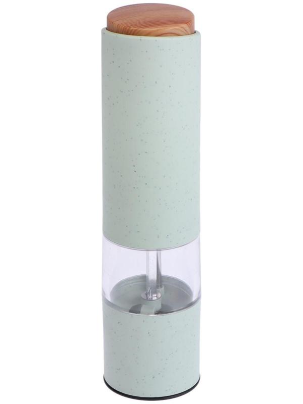 Мельница электрическая  Luazon LET- 003, пластик, от батареек, зеленая