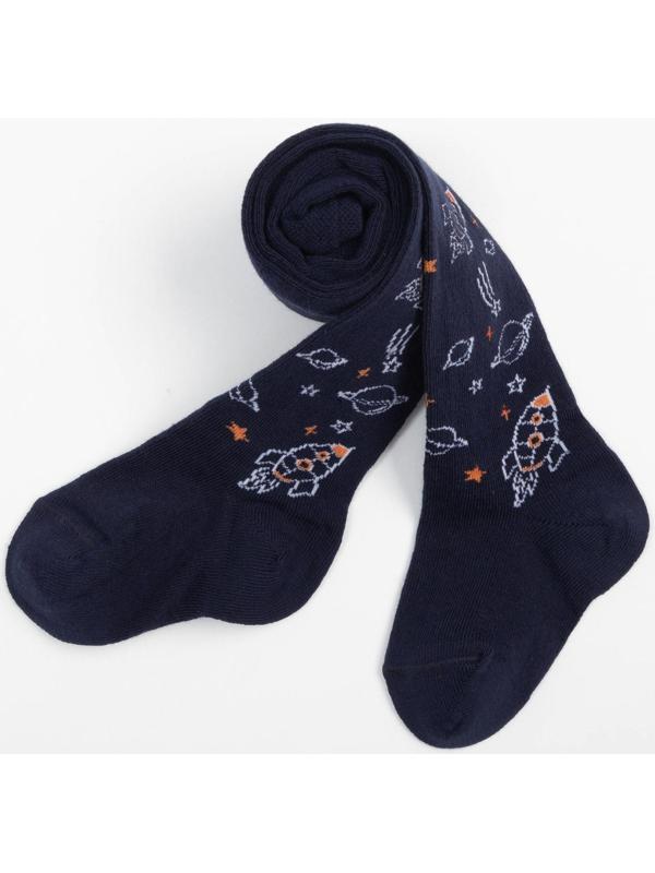 Колготки детские, цвет темно-синий, рост 86-92 см