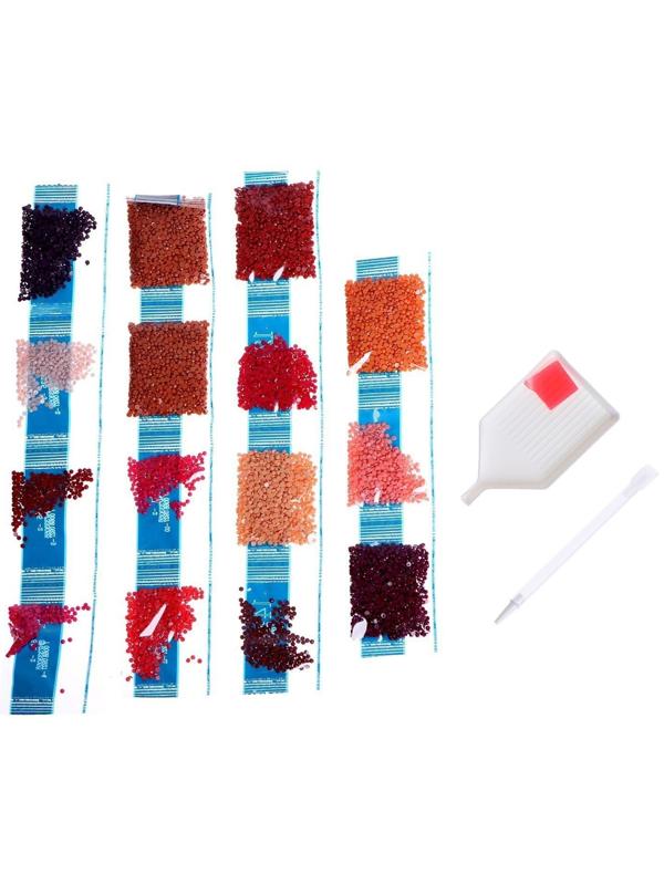 Алмазная мозаика с частичным заполнением «Девушка с леденцом» без рамы 30х40 см