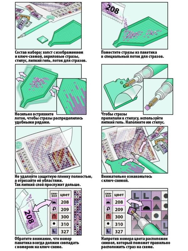 Алмазная мозаика с частичным заполнением «Девушка с леденцом» без рамы 30х40 см