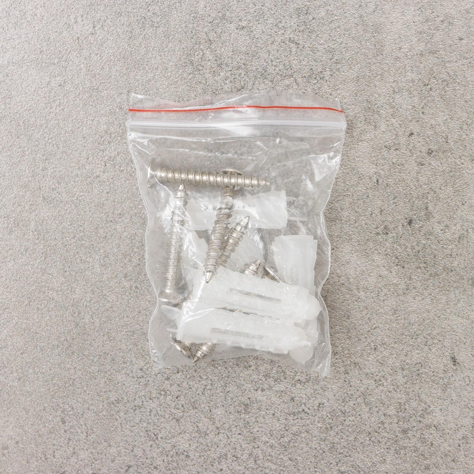 Держатель для швабр и метел с крючками, крепление саморезы, 41×8 см, 5 секций