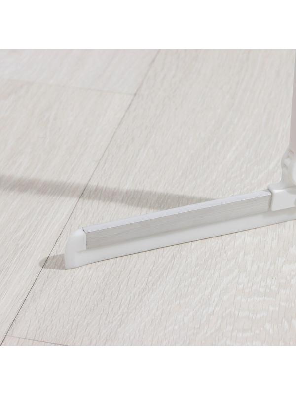 Водосгон для пола Доляна, силиконовый поворотный сгон 37 см, черенок из нержавеющей стали 74-124 см