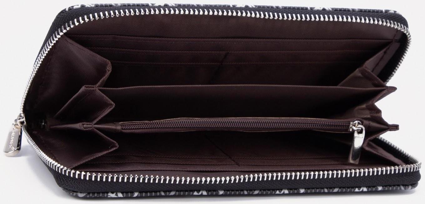 Кошелёк на молнии, цвет чёрный
