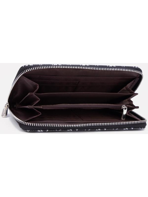 Кошелёк на молнии, цвет чёрный