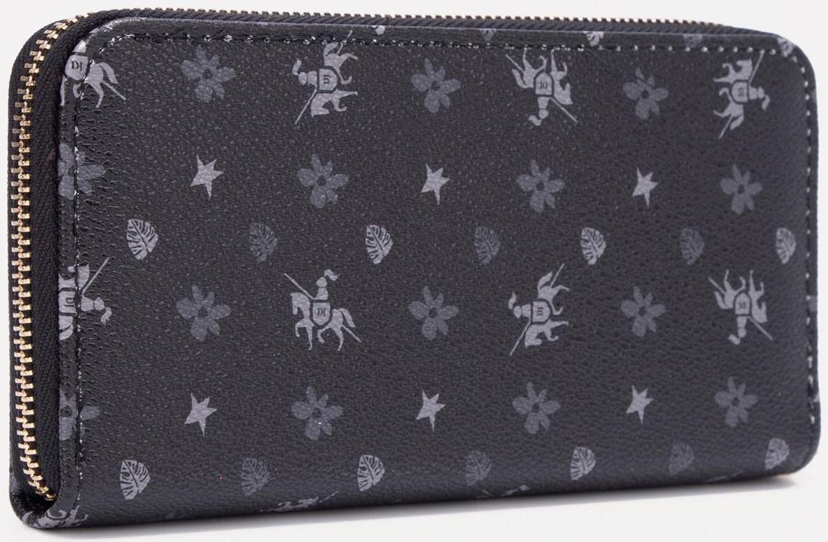 Кошелёк на молнии, цвет чёрный