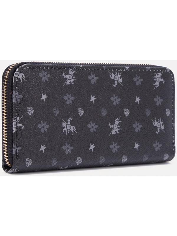 Кошелёк на молнии, цвет чёрный