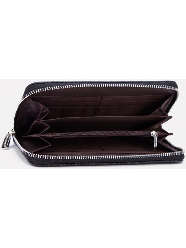 Кошелёк на молнии, цвет чёрный