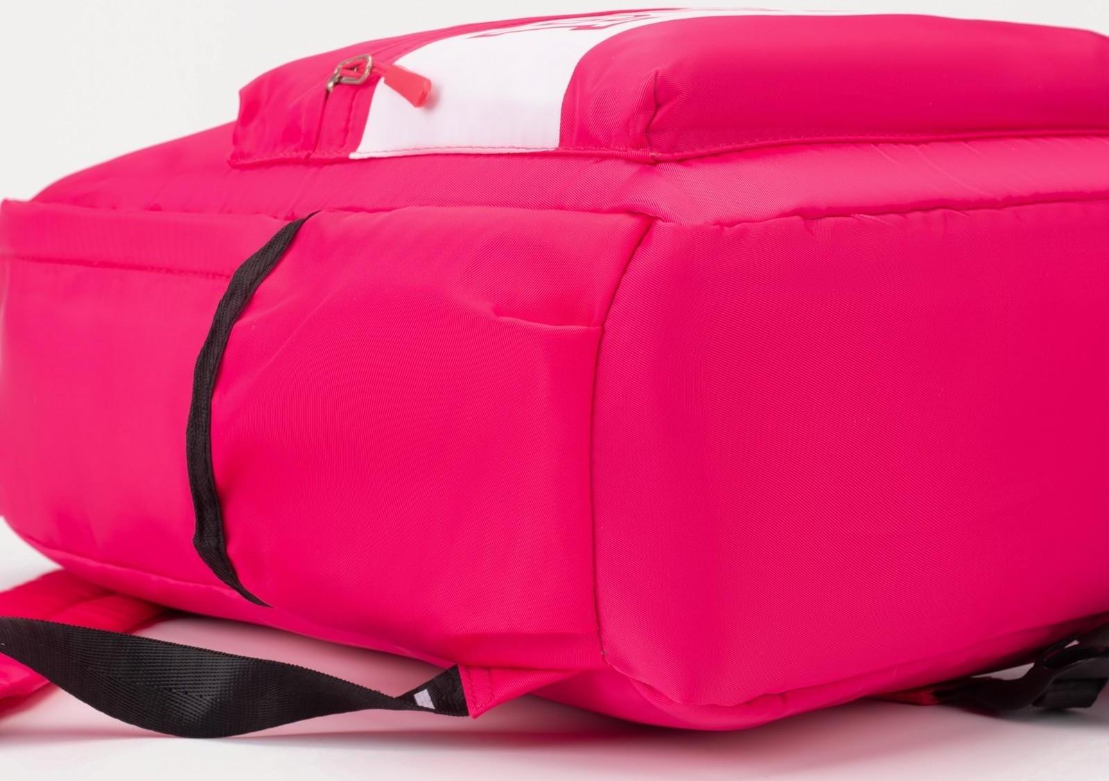 Рюкзак на молнии, наружный карман, 2 боковых кармана, цвет фуксия