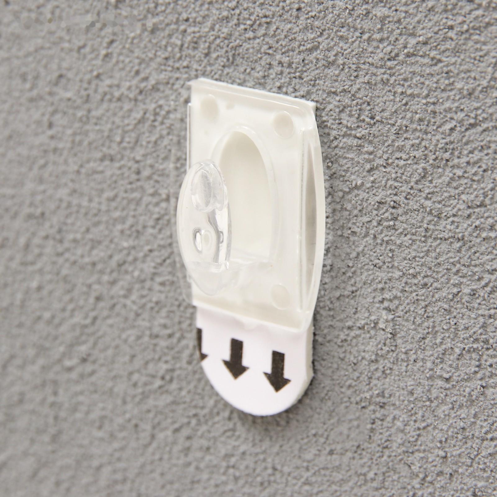 Крючки самоклеящиеся, круглые, с системой бесследного удаления, набор, 2,2 х 2,8 см, 6 шт.