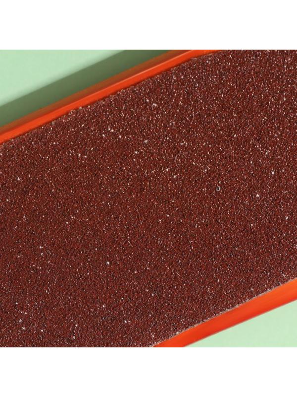 Тёрка для ног, наждачная, двусторонняя, 26 см, деревянная