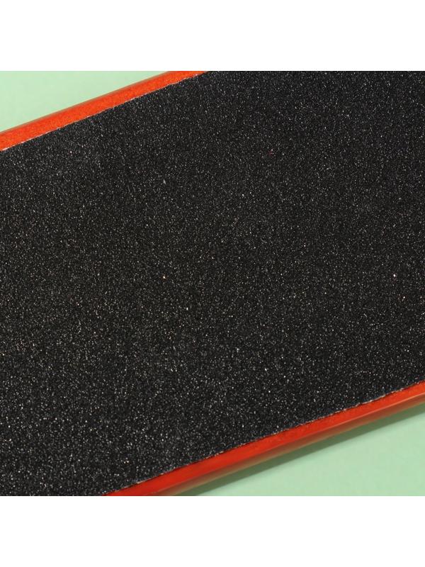 Тёрка для ног, наждачная, двусторонняя, 26 см, деревянная