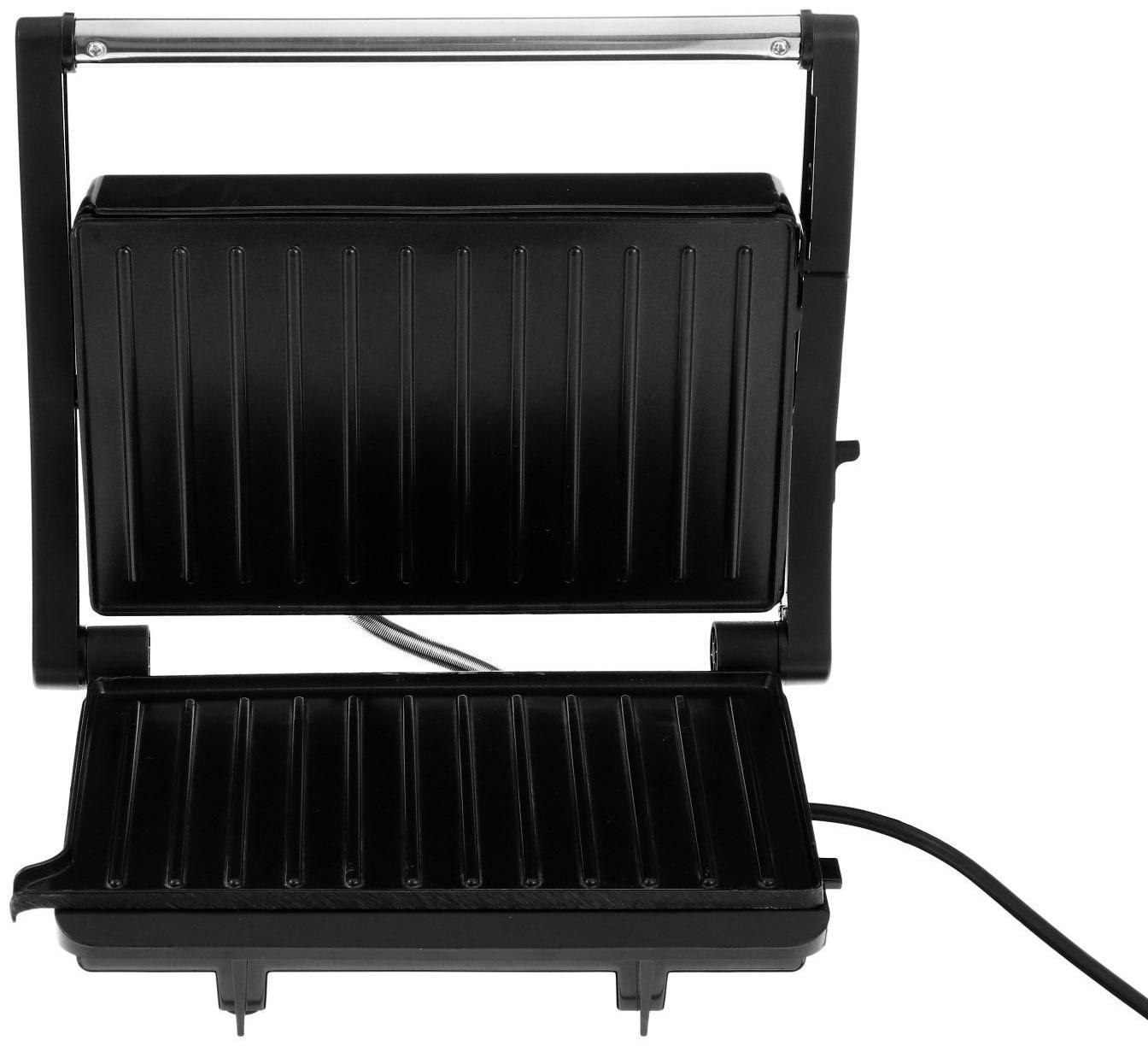 Электрогриль LuazON LEG-701, 1000 Вт, антипригарное покрытие, 23х15 см