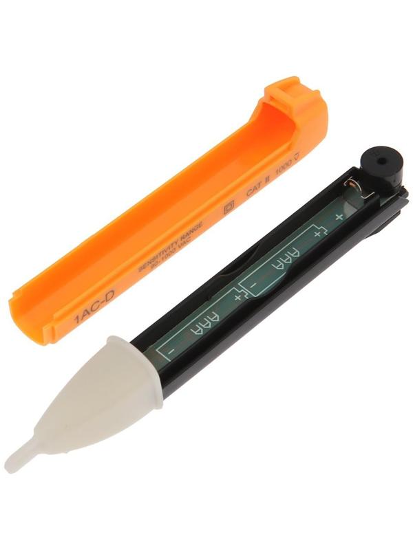 Светодиодный индикатор напряжения ТУНДРА, поиск обрыва в цепи, звуковая индикация, 1000 В