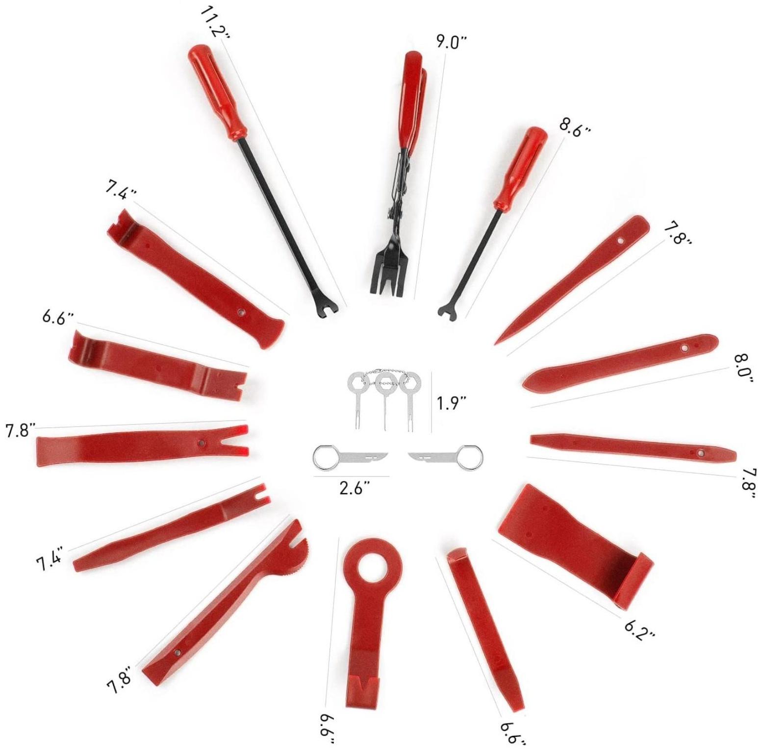 Набор инструмента по пластику, 19 предметов, в сумке