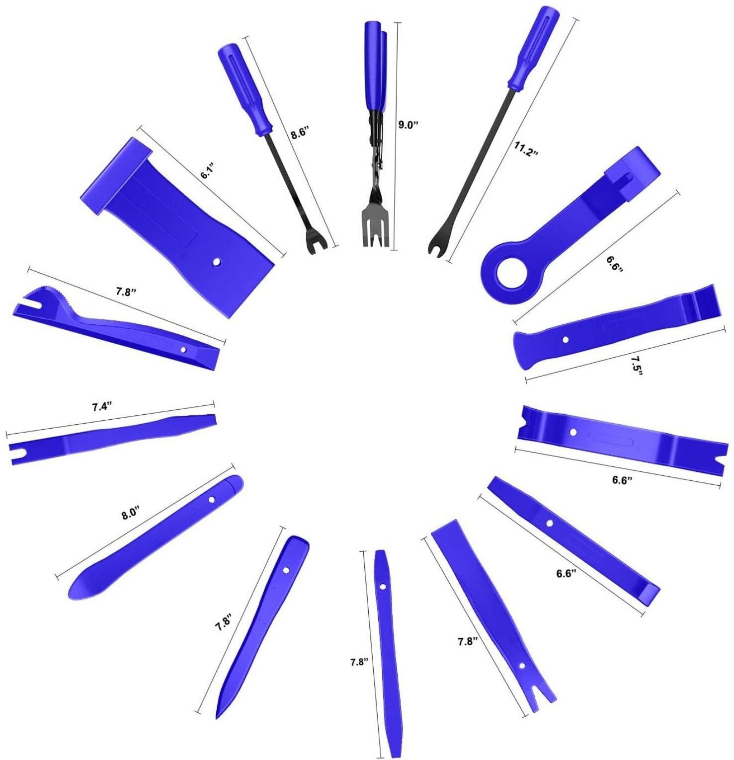 Набор инструмента по пластику, 19 предметов, в сумке