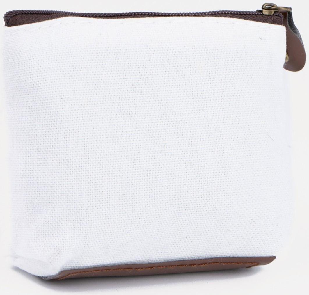 Кошелёк на молнии, цвет молочный