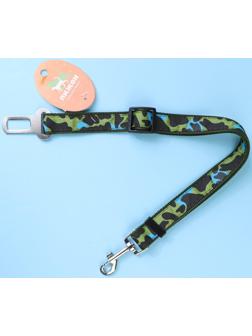 Автомобильный ремень безопасности для собак особо прочный, 2,5 х 48-74 см, камуфляжный