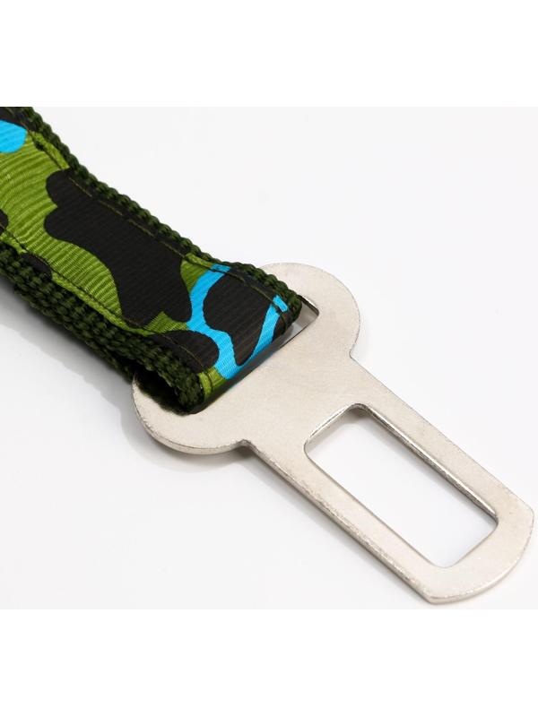 Автомобильный ремень безопасности для собак особо прочный, 2,5 х 48-74 см, камуфляжный