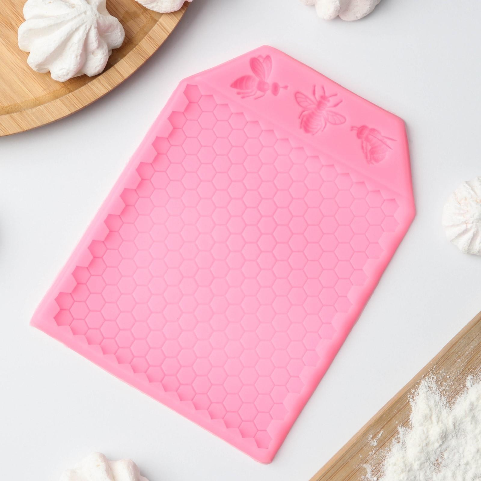 Молд «Пчелиные соты», 17×12,5×0,5 см, цвет МИКС