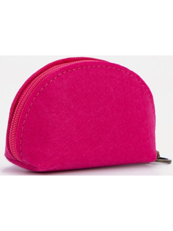 Кошелёк на молнии, цвет розовый