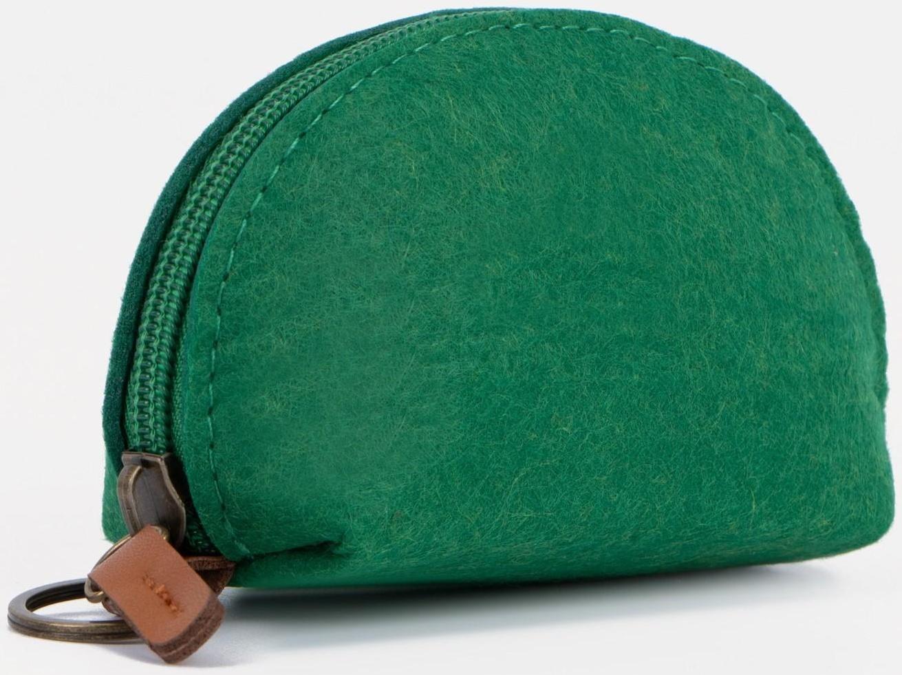 Кошелёк на молнии, цвет зелёный