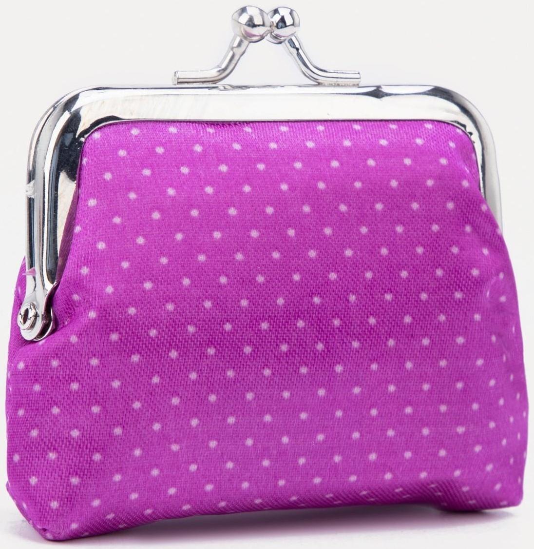 Кошелёк на фермуаре, цвет фиолетовый