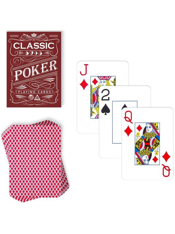 Игральные карты «Poker classic», 54 карты, пластик, 18+