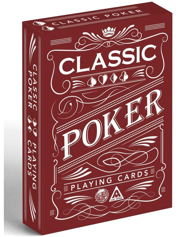 Игральные карты «Poker classic», 54 карты, пластик, 18+