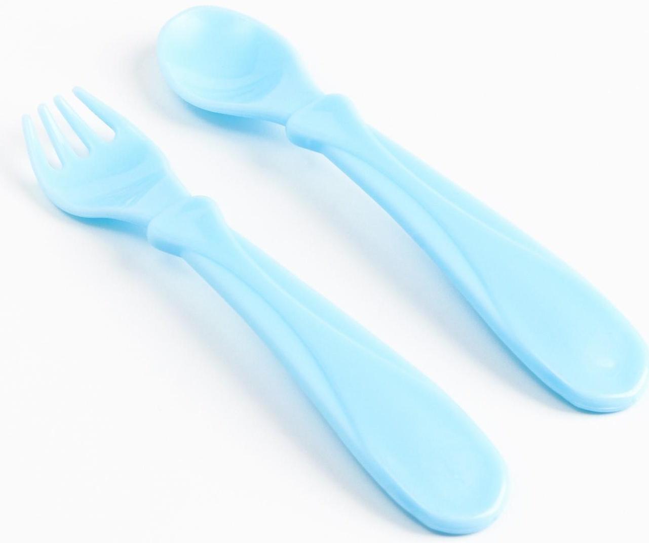 Набор детской посуды «Джентельмен», тарелка на присоске 250мл, вилка, ложка