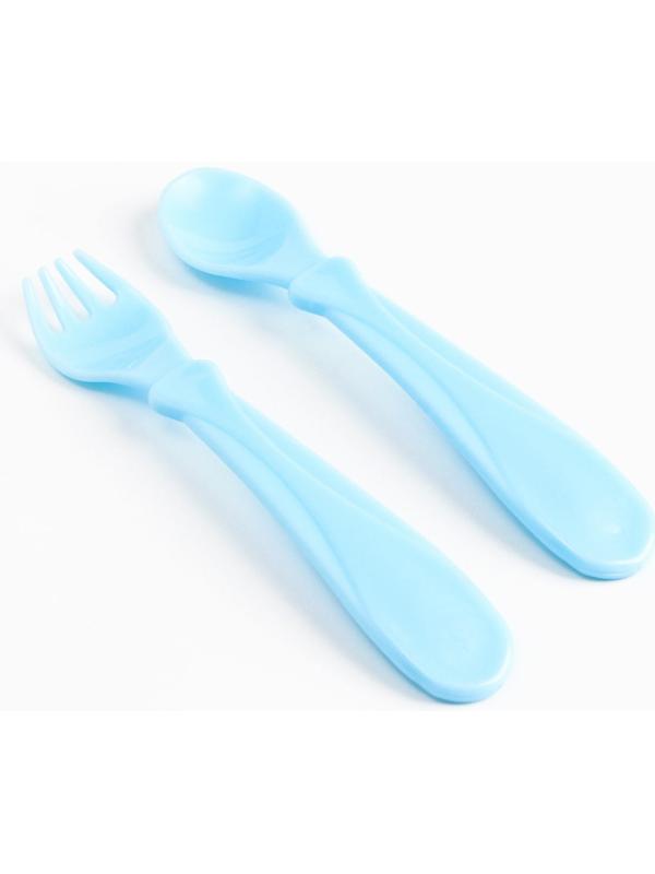 Набор детской посуды «Джентельмен», тарелка на присоске 250мл, вилка, ложка