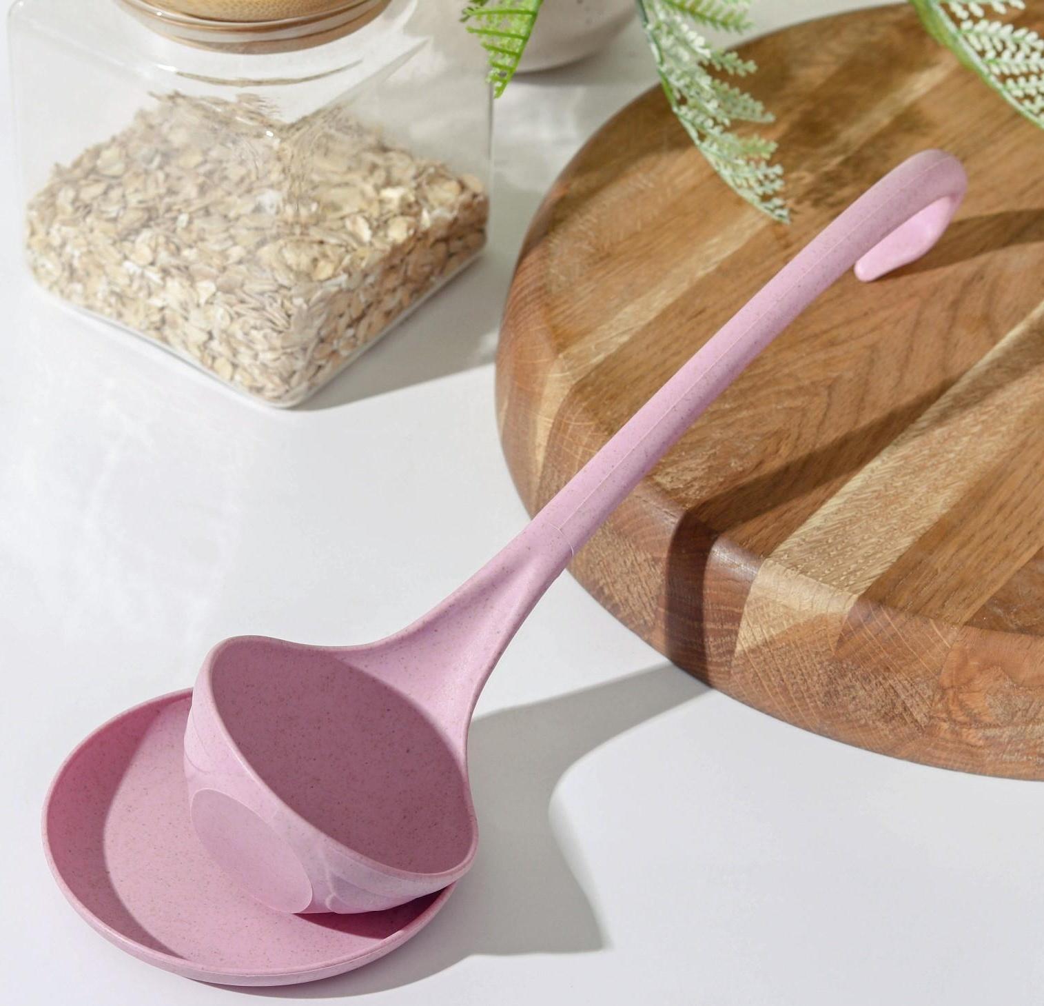 Половник на подставке «Лебедь», 28,5×7,5 см, цвет МИКС