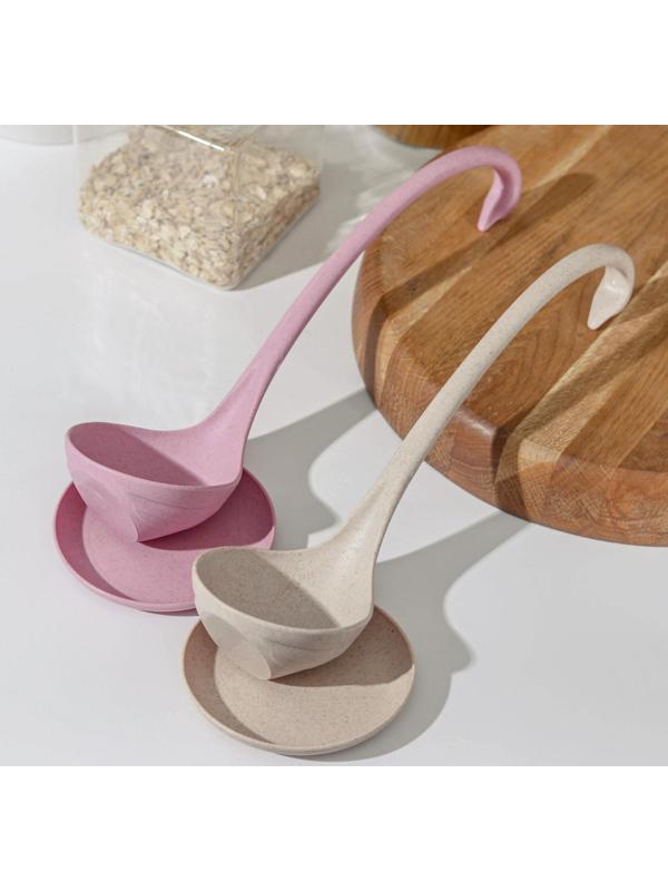 Половник на подставке «Лебедь», 28,5×7,5 см, цвет МИКС